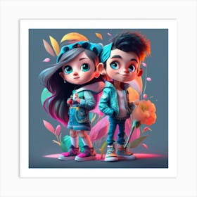 Cute child Art Print