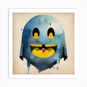 Ghost Face Pac-Man Art Print