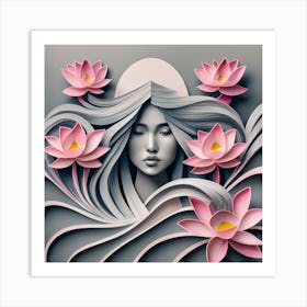 Lotus Flower 48 Art Print