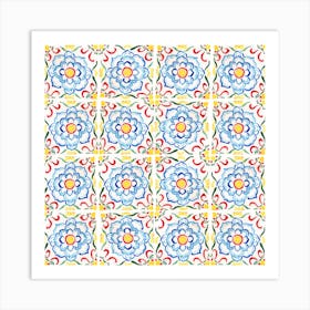 Vintage Tile No2 Art Print