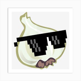 Garlic Bulb Sunglasses Art Print