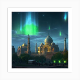 The majestic Taj Mahal Art Print