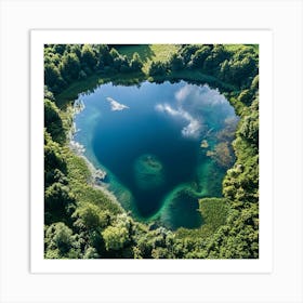 Lake Forest Aerial Art Print