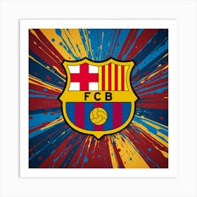 FC Barcelona Logo Wall Art 43 Art Print