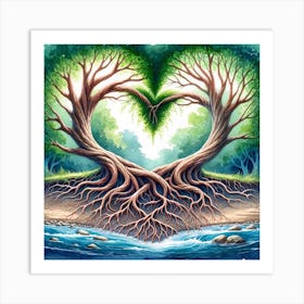 Heart Tree Art Print