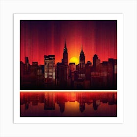 New York City Skyline 25 Art Print