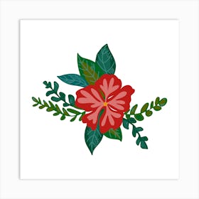 Hibiscus Flower Art Print