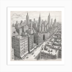 New York City Skyline Art Print