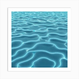 Realistic Water Flat Surface For Background Use (48) Art Print