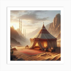 Bedouin Tent Sunrise 1 Art Print