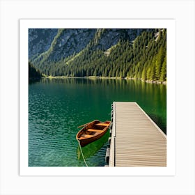 Lake In The Alps Art Print