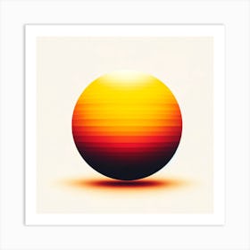 Sunset Sphere Art Print