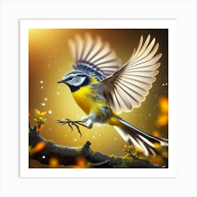 A Flying Perfect Bird Art Print