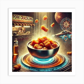 Pork Crackling Infusion Scifi Art Print