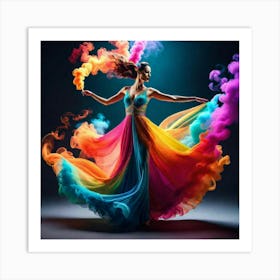 Colorful Dancer Art Print