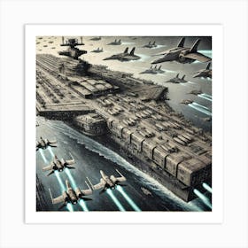 Juggernaut Class Carrier Iron Commonwealth Art Print