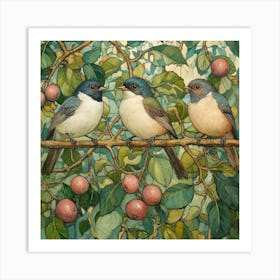 Birds On A Branch Art 24 Art Print