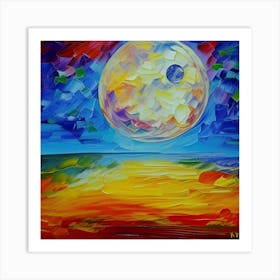 Full Moon In The Sky Art Print