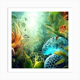 Underwater Blue Art Print