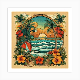 Hawaiian Sunset 2 Art Print