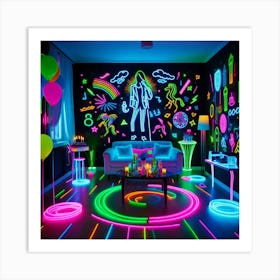 Neon Room Art Print