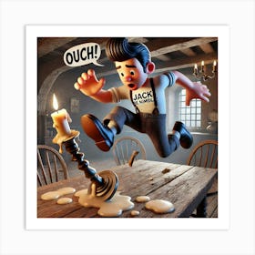 Jack be Nimble 2 Art Print