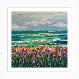 Coastal Blooms Art Print