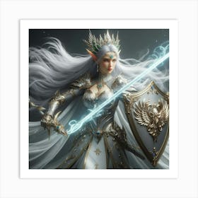 Elf Warrior 1 Art Print