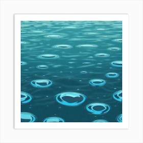 Water Droplets 5 Art Print