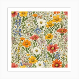 California Wildflowers Art Print 1 1 Art Print