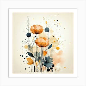 Watercolor Flowers Art Print