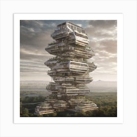 Tower Of Trees Art Print