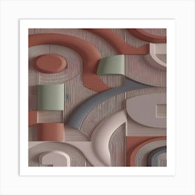 Abstract Geometric Wall Art Art Print