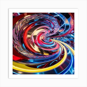 Abstract Spiral Art Print