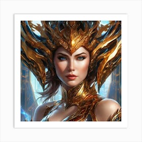 Portrait Of A Warrior dgh Art Print