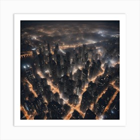 Shanghai At Night Art Print