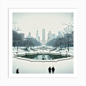 Winter In Chicago Art Print