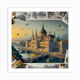 Budapest Cityscape 1 Art Print