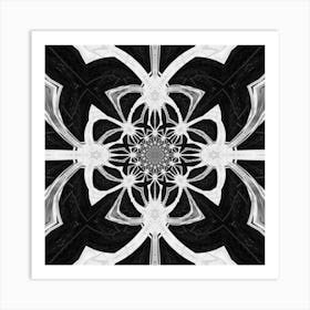 Black And White Abstract 2 Poster