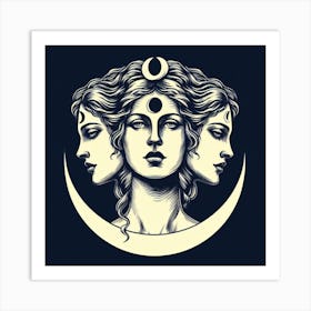 Three Goddesses 3 Art Print