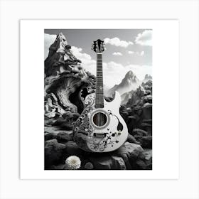 Yin and Yang in Guitar Harmony 25 Art Print