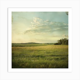 Field Of Grass Art Print