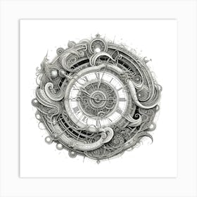 Clock Art Print