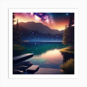 Starry Night Sky 3 Art Print