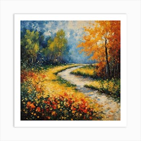 Autumn Path 1 Art Print