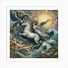 Angel Of The Sea 3 Art Print