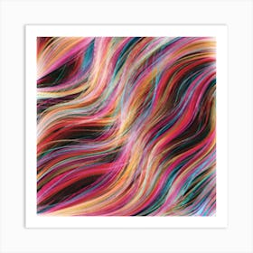 Rainbow Wavy Art Print