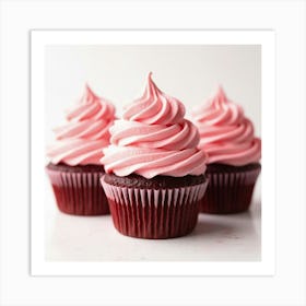 Red Velvet Cupcakes Kitchen Poster