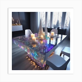 Christmas Table 4 Art Print