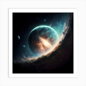 Space Wallpaper Art Print